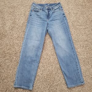 Old Navy High Rise OG Loose Jeans Wide Courtney Medium Blue Denim Size 6 Regular